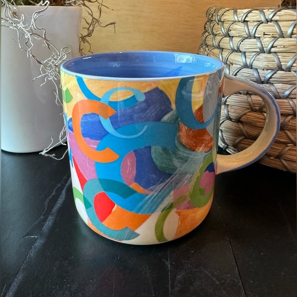 ANTHROPOLOGIE Multi-Colored Lottie Initial Monogram ‘C’ Mug - Picture 5 of 11